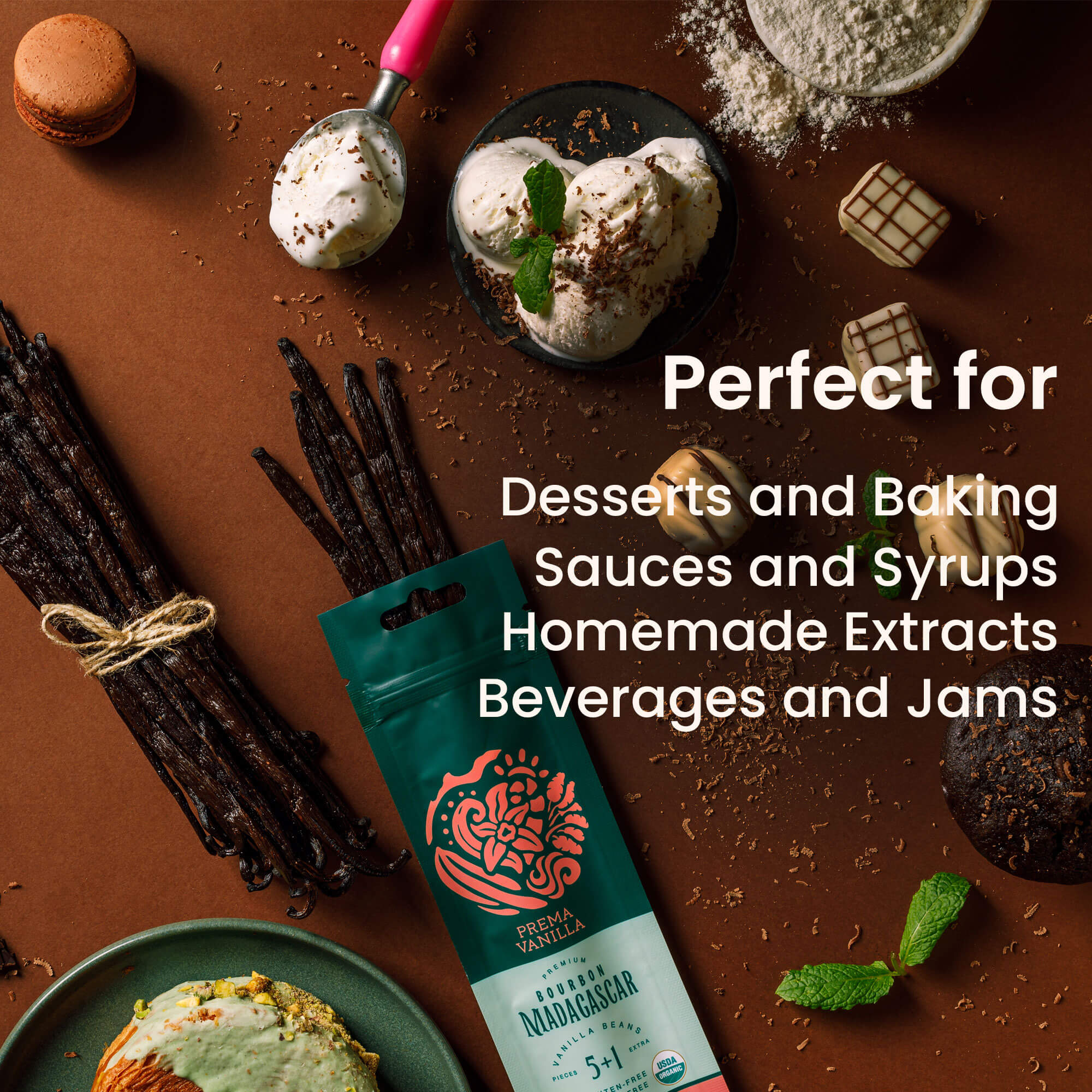 Poudre de vanille Bourbon de Madagascar